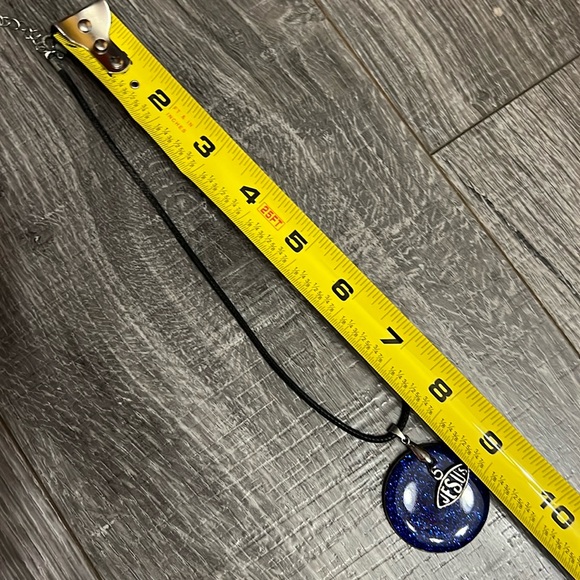 Jesus Pendant Black Necklace Cord Love 1 Cor 16:14 back Jesus Fish Front - Picture 10 of 11